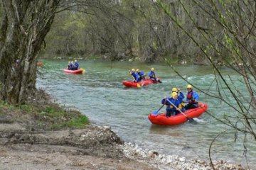 Rafting on river Cetina