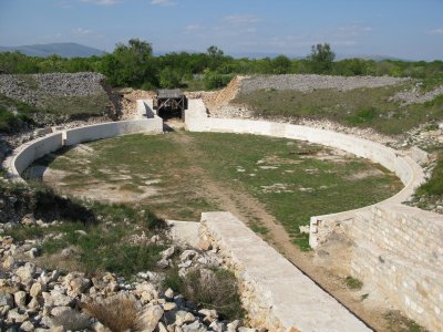 Burnum - archeological site in the National park Krka